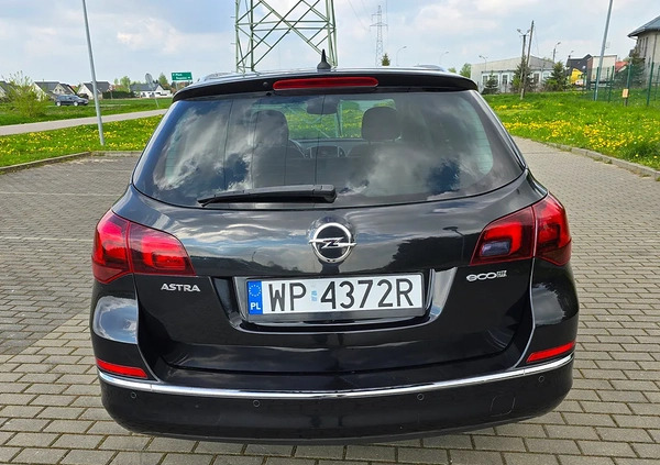Opel Astra cena 29900 przebieg: 151000, rok produkcji 2014 z Płock małe 497